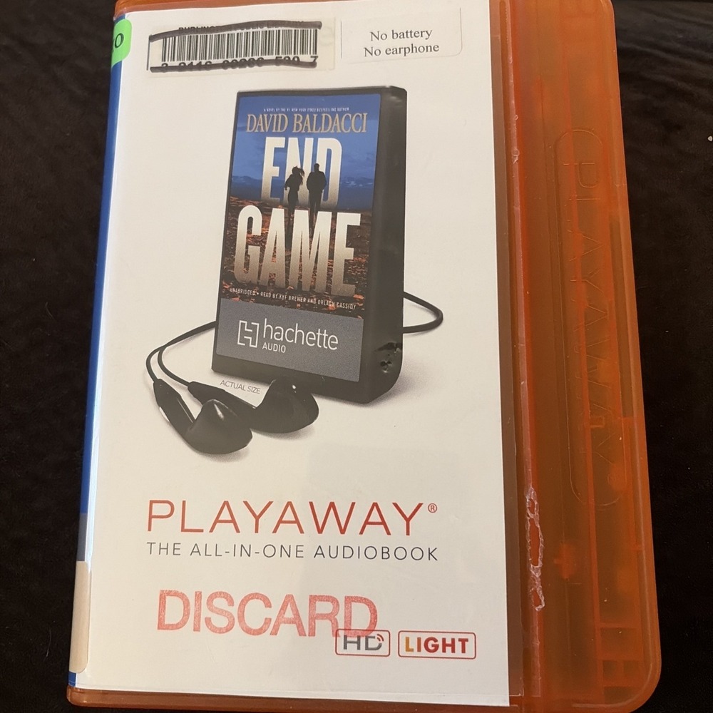 Playaway Audiobook Ex Library David Baldacci End Game